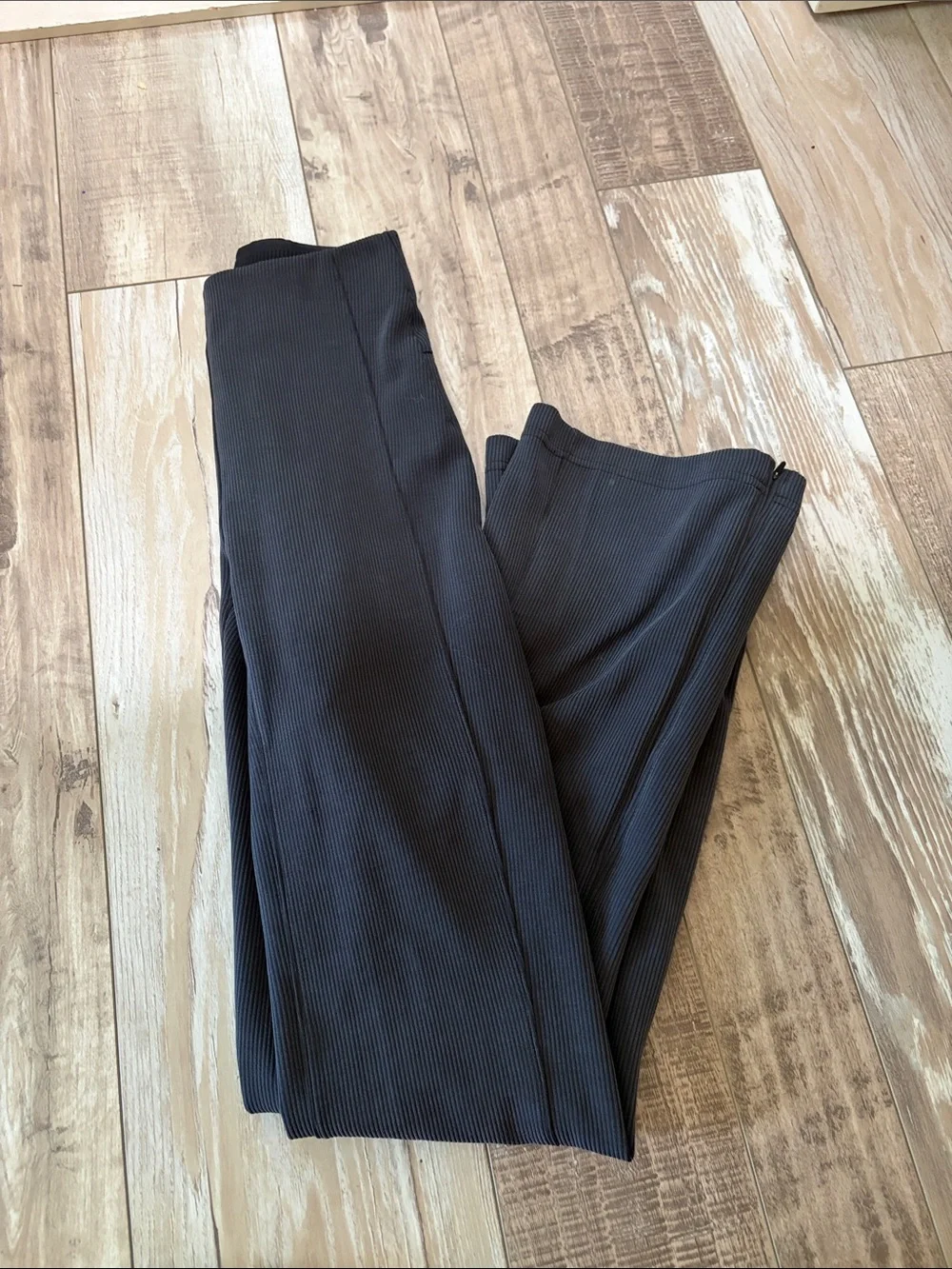 lululemon athletica Black Ribbed Leggings